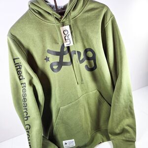 LRG Lifted Research Group Pullover Hoodie Green Size M New With Tags